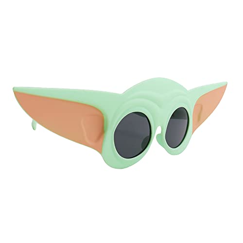 Sun-Staches Star Wars Mandalorian Offizielle Grogu Sunglasses The Kinder Costume Accessory, UV400 Lenses, Baby Yoda Green Maske One Size Fit Most von Sun-Staches