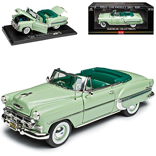 Sun Star Chevrolet Chevy Bel Air 2400C Cabrio Grün 1. Generation 1953-1957 1/18 Modell Auto von Sun Star