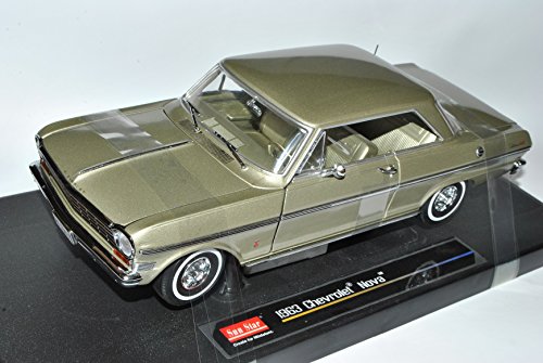 Sun Star Chevrolet Nova Coupe Gold Beige 1963 1/18 Modell Auto von Sun Star