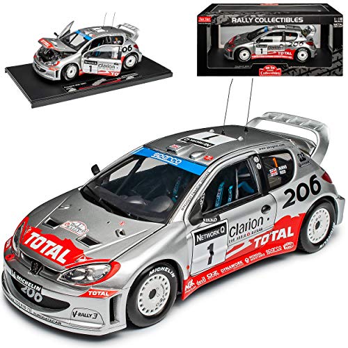 Sun Star Peugeot 206 WRC Burns Reid 2002 Rally Great Britain 1/18 Modell Auto von Sun Star