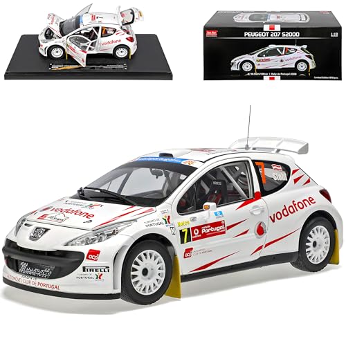 Sun Star Peugeot 207 S2000 Nr7 Rally Portugal 2008 Stohl 1/18 Modell Auto von Sun Star