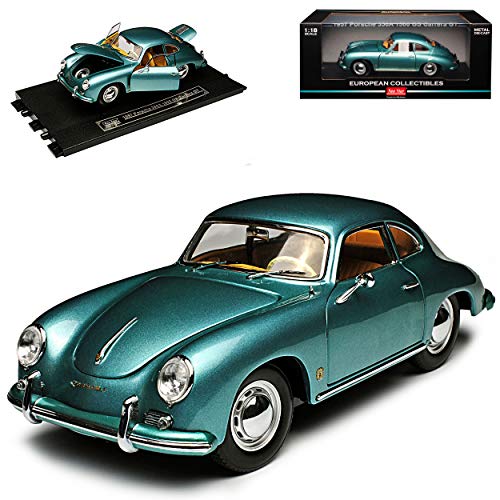 Sun Star Porsche 356A 1500 GS Carrera GT Coupe Grün Metallic 1955-1959 1/18 Modell Auto mit individiuellem Wunschkennzeichen von Sun Star