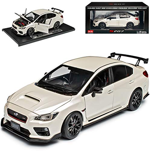 Sun Star Subaru Impreza WRX STI S207 NBG Nürburgring Challenge Package Limousine Weiss Ab 2014 1/18 Modell Auto von Sun Star