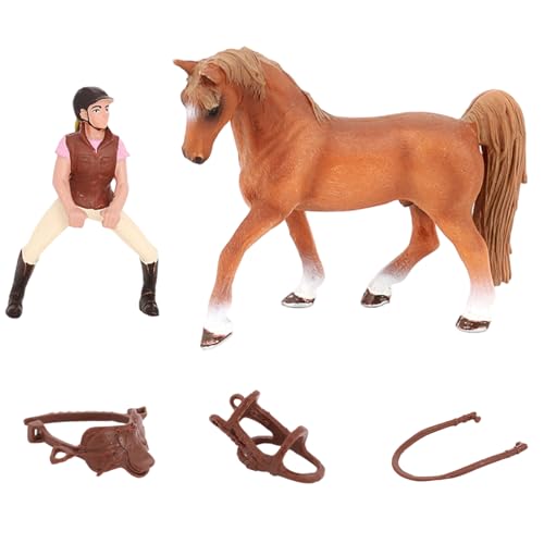 2 Stück Plastikpferde, Simulation Miniaturpferd mit Reiter und Sattel, Mini-Tierfiguren, kreative Lerngeschenke für Kinder, Mini-Tierfiguren, Tierspielzeug, Lernspielzeug, Miniaturpferd 2 Stück Plastikpferde, Simulation Miniaturpferd mit Reiter und Sattel, Mini-Tierfiguren, kreative Lerngeschenke für Kinder, Mini-Tierfiguren, Tierspielzeug, Lernspielzeug, Miniaturpferd von SunaOmni