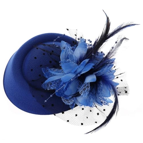 Fascinator-hüte Für Frauen Und Mädchen Vintage-blumen-teeparty-hut Cocktail-schleier Damen-fascinator Mit Clips Schwarzer Fascinator-stirnband Vintage-hüte Zylinder Damen Viktorianische Hüte Für Damen von SunaOmni