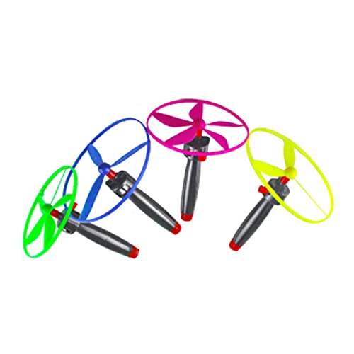 SunaOmni Fliegende Untertasse Spielzeug Spinner Flying Disc Spielzeug Spiel Propeller für Kinder Zufällige Farben 4Sets von SunaOmni