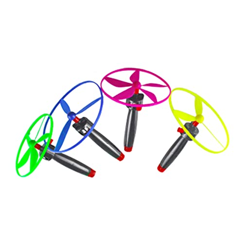 SunaOmni Fliegende Untertasse Spielzeugspinner Flugscheibe Spielzeug Propeller für Kinder zufällige Farben 4 Sets Flugscheibe Spielzeugkreisel für Kinder Flugscheiben für Kinder Flugspinner Spielzeug von SunaOmni