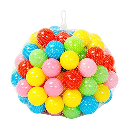 SunaOmni Kids Play Balls Pool Baby Round Ball Pit Coloful Ocean Ball Pool Plastic Nursery Baby Ball Toys for Toddler Boys Girls 100Pcs Indoor Ocean Ball Play Pit Balls Party Decorations Plastic Balls von SunaOmni