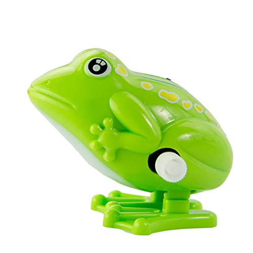 Uhrwerk-Froschspielzeug nostalgisches Spielzeug Plastikfrosch springender Frosch für Kinder und Erwachsene pädagogisches Spaßspielzeug Geschenk grün 1 Stück Froschspielzeug für Kinder Froschspielzeug von SunaOmni