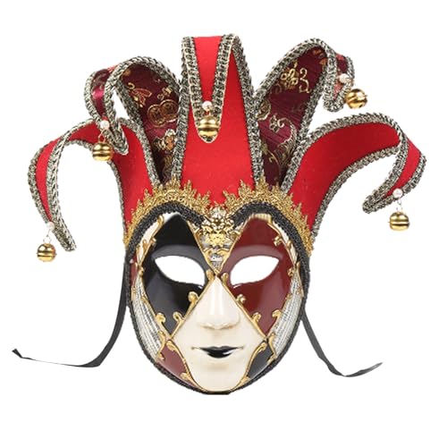 Venezianischer Maskerade-Gesichtsschutz für Frauen, Vollgesichts-Karneval, Narren-Gesichtsschutz, Crack-Grain-Stil, Dress-up-Cosplay-Gesichtsschutz mit Spitzendekor für Holloween-Performance-Party, ro von SunaOmni