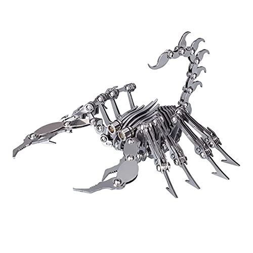 Sunery 3D Metall Puzzle Mechanische Skorpion Modell Bausatz mit Licht, 274Teile DIY Puzzle Konstruktionsspielzeug Geschenk für Erwachsene und Kinder von Sunery