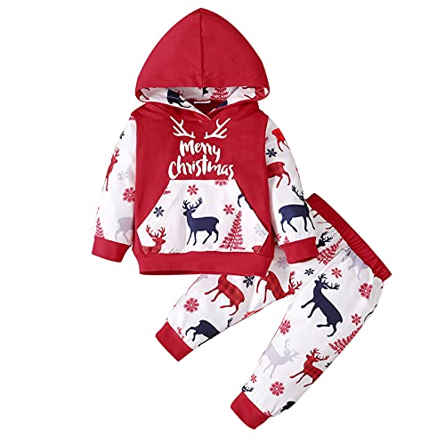 Sunfashion Baby Klamotten Für Mädchen Weihnachten,Weihnachtsoutfit Baby Mädchen Kostüm Für Nikolaus Baby Strampler Neugeborene Weihnachtsoutfit Familie Baby Kleid Neugeborenes Baby Kleidung von Sunfashion