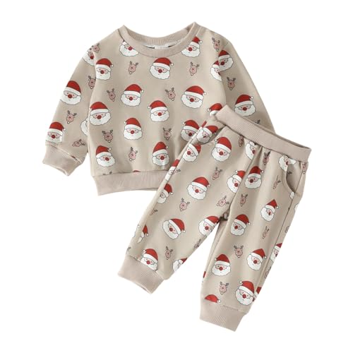 Sunfashion Baby Weihnachten,Kleidung Weihnachten Mädchen Kostüm Für Nikolaus Baby-Strampler Weihnachtsoutfit Familie Festliche Mädchenkleider Baby Weihnachtskleidung von Sunfashion