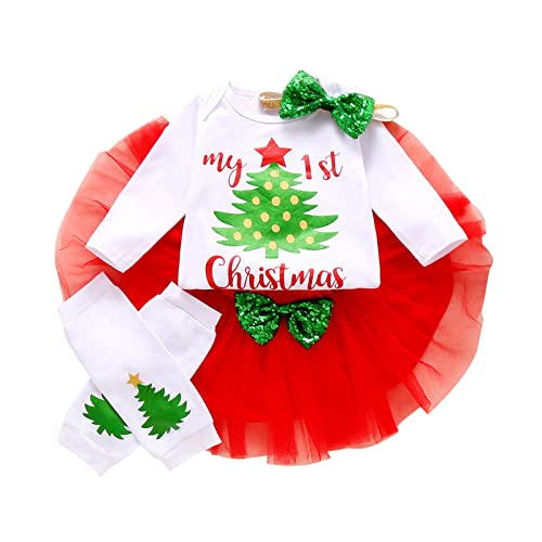 Sunfashion Baby Weihnachten Outfit,Baby Mädchen Schneeanzug Weihnachtsmannkostüm Halloween Strampler Baby Weihnachtsoutfit Baby Mädchen Haba Einhorn Glitzerglück Weihnachtsmann-Kleidung von Sunfashion