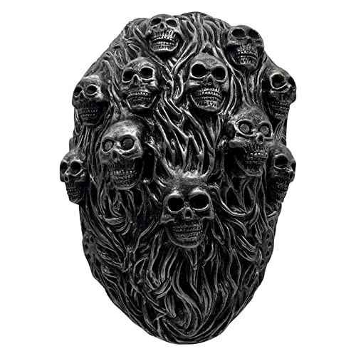 Sunfashion Halloween-Gesichtsmaske Mit Menschlichen Falten,Halloween Zombie Fasching Karneval Horror Accessoires Skelett Maske Cosplay Der Killer Clown Maske Zombie Dekoration Mask Cosplay von Sunfashion