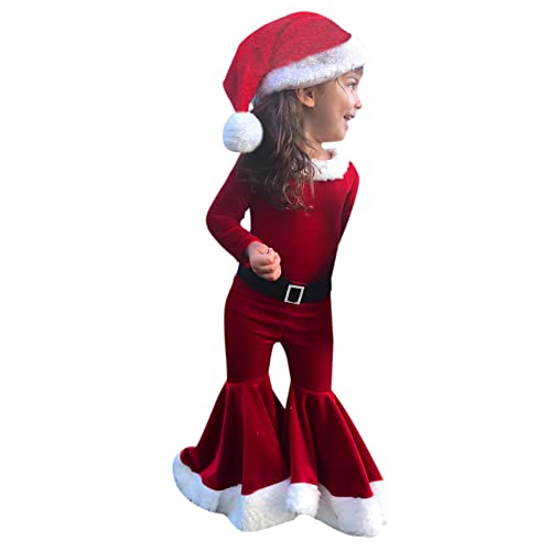 Sunfashion Jungen Mädchen Langarm Weihnachten Outfits,Halloween Baby Mädchen Overall Nikolaus Kostüm Baby Strampler Weihnachtsoutfit Baby Mädchen Kinder Kleid Weihnachten Kinderkleidung von Sunfashion