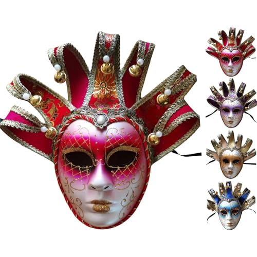 Sunfashion Karneval Accessoires Damen Maskerade Party Maskenball Damen Maskenball Mit Federmaske Damen Maskerade Maske Venedig Maskenball Kleid Und Kostüme Karneval Mottoparty Fasching Cosplay Masken von Sunfashion