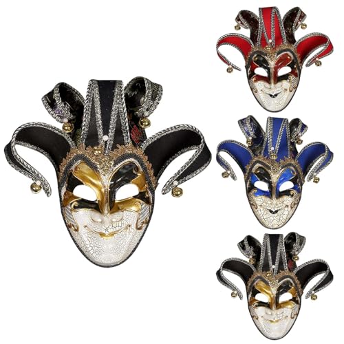 Sunfashion Karneval Costumemask Karneval Masken Maske Maskenball Frau Venezianische Maske Damen Masquerade Mask Women Venezianische Maske Damen Mit Federn Kostüm Fasching Damen Maske Muster Raben Mas von Sunfashion