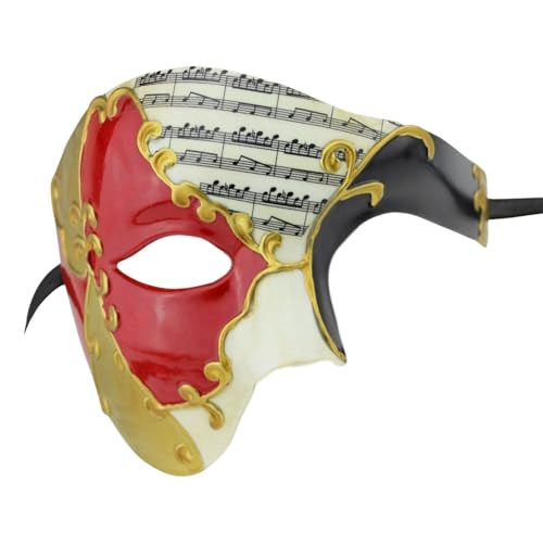 Sunfashion Karneval Damen Frauen Venezia Maske Mit Hut Maskenball Damen Kostüm Fasching Damen Maske Muster Venezianische Maskerade Maske Für Paare Venedigmaske Faschingsmasken Batman Maske Katze Mask von Sunfashion