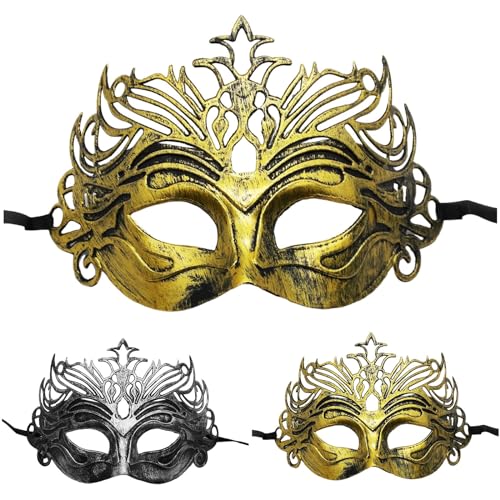 Sunfashion Karneval Damen Maske Für Maskenball Maske Maskenball Frau Maske Damen Silber Maskerade Venedig Masken Mottopartymasken Maske Ball Masquerade Mask Men Venezianische Maske Damen Mit Federn M von Sunfashion