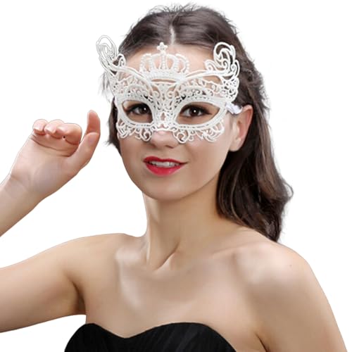 Sunfashion Karneval Damen Todesser Maske Maskenball Maske Männer Maskerade Maske Damen Schwarz Masquerade Mask Women Venezianische Maske Faschingsball Paillettenfedermaske Masken & Brillen Für Erwach von Sunfashion