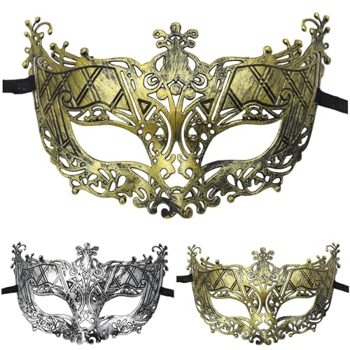 Sunfashion Karneval Dekoration Venezianische Masken Damen Maskenball Mit Federmaske Maske Damen Venezianische Maskerade Maske Für Paare Venedig Masken Karneval Mottoparty Fasching Cosplay Weiße Maske von Sunfashion