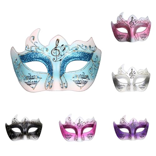 Sunfashion Karneval Leoparden Masken Katherine Pierce Maske Maskenball Karneval Damen Masquerade Mask Venezianische Maske Faschingsball Paillettenfedermaske Maske Ball Maskerade Maske Damen Schwarz V von Sunfashion