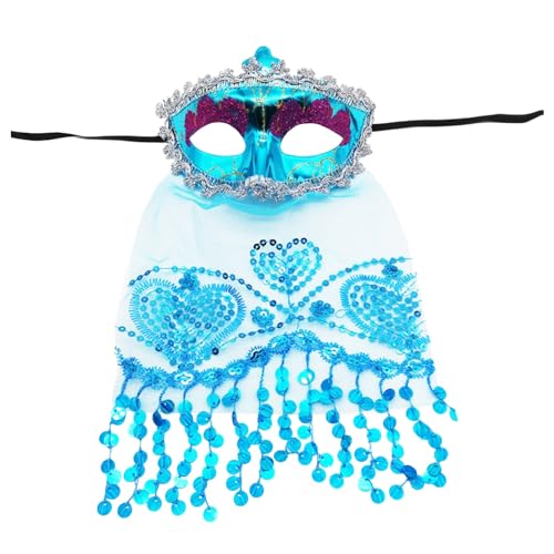 Sunfashion Karneval Leoparden Masken Weiße Maske Maskenball Karneval Damen Masquerade Mask For Women Venezianische Maske Partymaske Venedig Maske Maskerade Sein Venedigmaske Vogel Kostüm Damen Spitze von Sunfashion