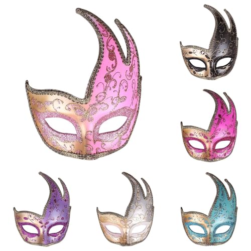 Sunfashion Karneval Maske Hexen Halskette Spitze Maske Damen Maskenball Mit Federmaske Maske Damen Maskerade Party Venedigmaske Party Mask Masken Kostüm Masquerade Mask Venezianische Karneval Damen K von Sunfashion