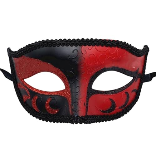 Sunfashion Karneval Mottoparty Fasching Cosplay Spitze Maske Maskenball Maske Männer Kostüm Fasching Damen Maske Muster Masquerade Mask Men Venezianische Faschingsmasken Karnevalsmaske Masquerade Mas von Sunfashion