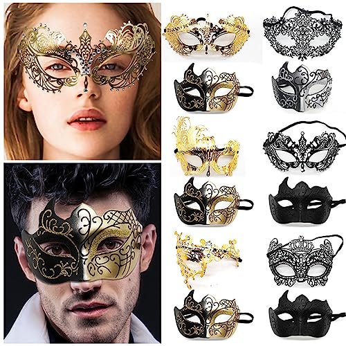 Sunfashion Karneval Stier Masken Abschlussballmaske Venedig Maskenball Kleid Und Kostüme Kostüm Fledermaus Damen Masquerade Mask Men Venezianische Maskerade Maske Für Paare Kostüm Fasching Damen Mask von Sunfashion