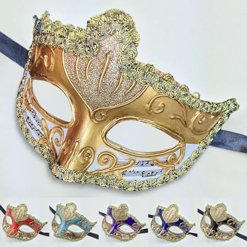 Sunfashion Karneval Stier Masken Cosplay Maske Maskenball Maskenball Maske Damen Schwarz Kostüme Für Die Maskerade Venedigmaske Party Masks Wolfsmaske Maskerademaske Venezianische Maske Damen Mit Fed von Sunfashion