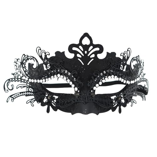 Sunfashion Karneval Stier Masken Maske Kostüm Maskenball Maske Damen Schwarz Maskenball Damen Maske Erogenous Maskerade Sein Venezianische Maske Damen Mit Federn Fasching Maske Maskenball Damen Venez von Sunfashion