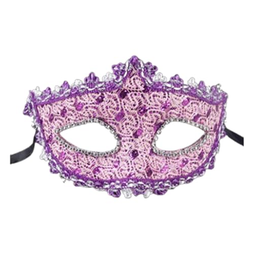 Sunfashion Karnevalsmaske Maske Ball Maske Maskenball Damen Spitze Maske Masquerade Mask Venezianische Maske Damen Mit Federn Karneval Mottoparty Fasching Cosplay Wolfsmaske Masquerade Mask Women Ven von Sunfashion