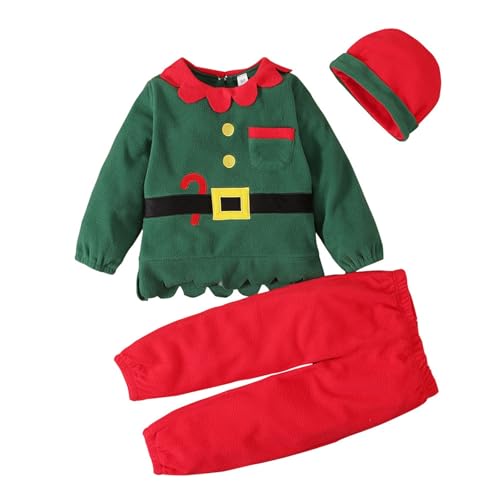 Sunfashion - Kinderkostüm Baby Weihnachtsmann, Oberteil, Hose, Mütze, Weihnachten, Karneval, Mottoparty von Sunfashion