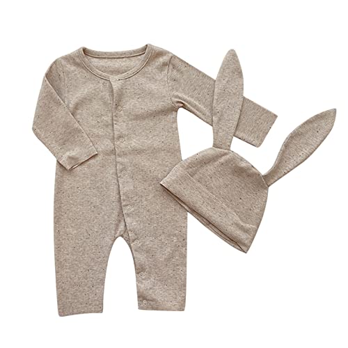 Sunfashion Ostern-Küken-Kostüm-Set Schlafanzug Mädchen Babykleidung Neugeborenes Baby Strampler Neugeborene Junge Osterhase Kostüm Kinder Schlafanzug Mit Füssen Baby Erstausstattung Neugeborene Junge von Sunfashion