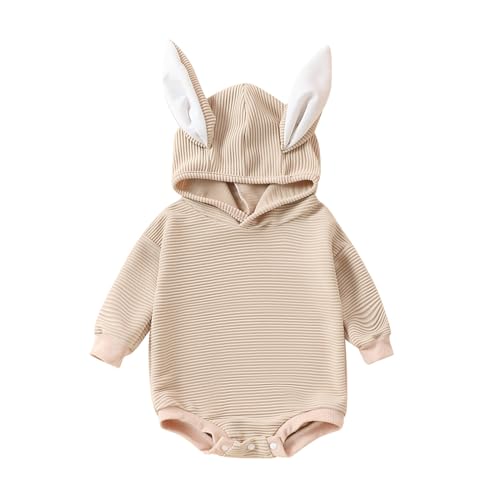 Sunfashion Ostern-Küken-Kostüm-Set Strampler Für Baby-Jungen Baby Sachen Für Mädchen Neugeborenen Geschenk Für Baby Jungen Und Mädchen Ärmelloser Strampler Baby Ostern Hase Schlafanzug Jumpsuit Klein von Sunfashion