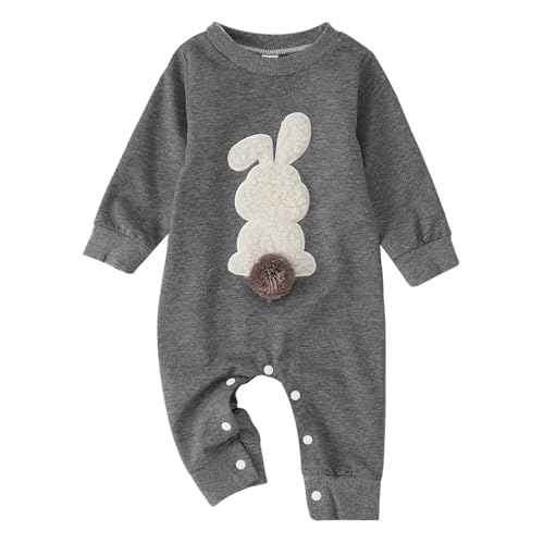 Sunfashion Ostern Osterhase Kostüm Wickelpullover Baby Baby Outfit Baby Set Neugeborene Baby Strampler Bedrucken Kaninchen Tierkostüm Schlafanzug Baby Mit Füßen Neugeborenen Kleidung Baby Erstausstat von Sunfashion