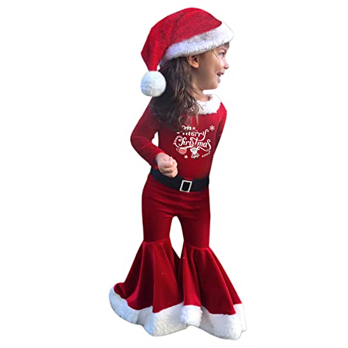 Sunfashion Outfit Weihnachten,Jungen Mädchen Langarm Weihnachten Outfits Weihnachtsmann Kostüm Outfits Baby-Strampler Weihnachtsoutfit Taufkleider Mädchen Baby Weihnachten Outfit Kleidung von Sunfashion