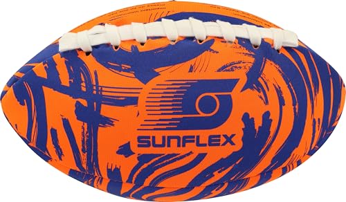 Sunflex® Neopren American Football Funky Scribble | sehr griffig | Wurfei ideal Werfen und Fangen | Ball weich und leicht für Strand und Garten | extrem robust und für Jede Altersgruppe von Sunflex