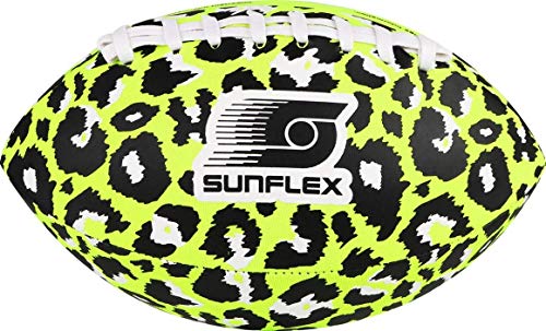 Sunflex Neopren American Football Neoremix Animal | sehr griffig und lässt sich ideal Werfen und Fangen | Ball weich und leicht für Strand und Garten | extrem robust und für jede Altersgruppe von Sunflex