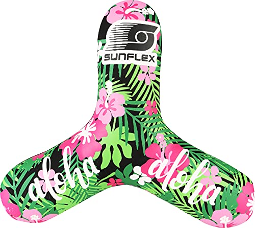 Sunflex Wurfscheibe Triangle Tropical Flower | leichte Flugscheibe für den Strand und den Park mit großer Wurf Distanz | sehr weich zum fangen | extrem robust für Jede Altersgruppe von Sunflex