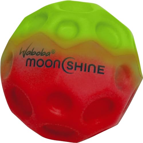 Sunflex x Waboba Moonshine Gradient grün/rot - Springball mit hoher Sprunkraft - leuchtet beim Spielen - Ball für jedes Alter - 6cm Durchmesser von Sunflex