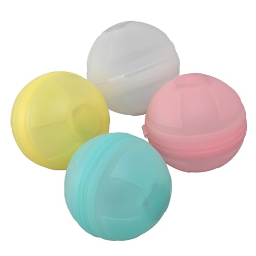 Sunicon 4Pcs Reusable Water Balloons, Silicone Luminous Water Balloons Quick Fill Pool Beach Water Games Toys with Built In Battery von Sunicon