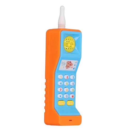 Sunicon Baby Handy Spielzeug, Bildungsspielzeugssimulation Retro leuchtet das Lernen von Spielen für für Mädchen (Orange) von Sunicon