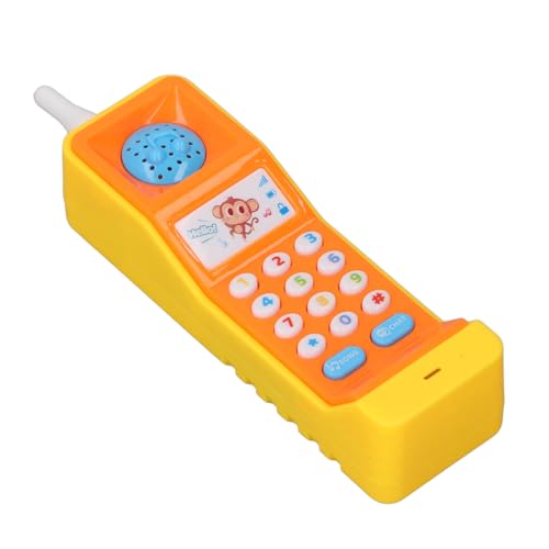 Sunicon Baby Handy Spielzeug, Bildungsspielzeugssimulation Retro leuchtet das Lernen von Spielen für für Mädchen (Yellow) von Sunicon