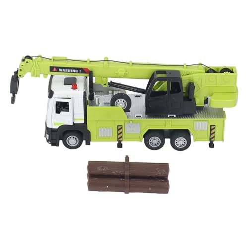 Sunicon Crane Truck Toy, 8.7 x 3.5in Brazo extensible Luz de sonido Puerta que se Puede abrir Grúa de construcción para niños Modelo de juguete para niños niñas de 3 años en von Sunicon