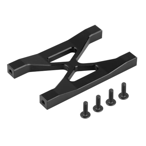 Sunicon Crawler Frame Brace, RC Car Aluminium Bumper Frame Brace für Axial SCX10 Electric Remote Control Crawler Metal Upgrade Parts Schwarz von Sunicon