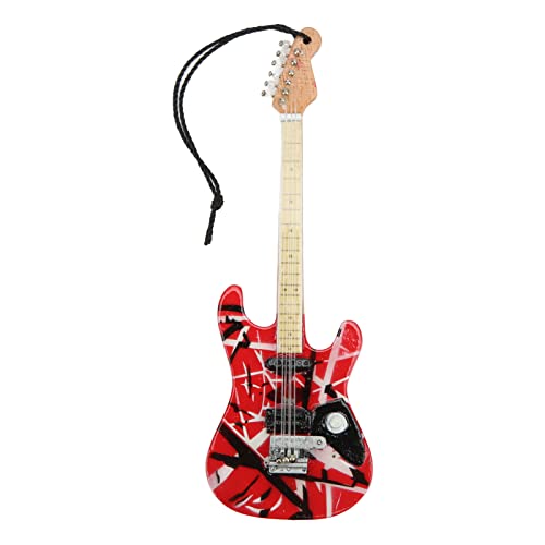 Sunicon Guitar Model, Fine Details Red Wood Grain Basswood Miniature Guitar for Showcase Decoration Gift Giving Sunicon Guitar Model, Fine Details Red Wood Grain Basswood Miniature Guitar for Showcase Decoration Gift Giving von Sunicon
