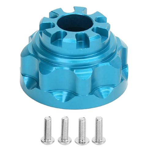 Sunicon Metall-Differenzialgehäuse, Aluminiumlegierung, Upgrade-Teile, Zubehör vorne und hinten, Universal-Diff-Gehäuse mit 4 Schrauben für 1/10 RC-Car (Blue) von Sunicon